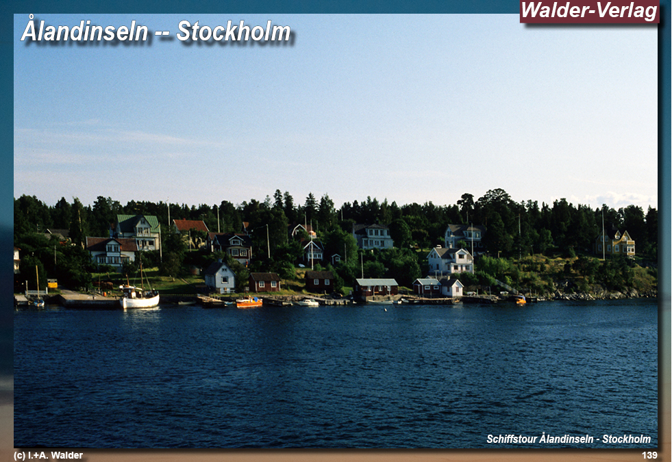 Reiseführer Bahnreise durch Skandinavien - Fähre Turku -- Ålandinseln -- Stockholm
