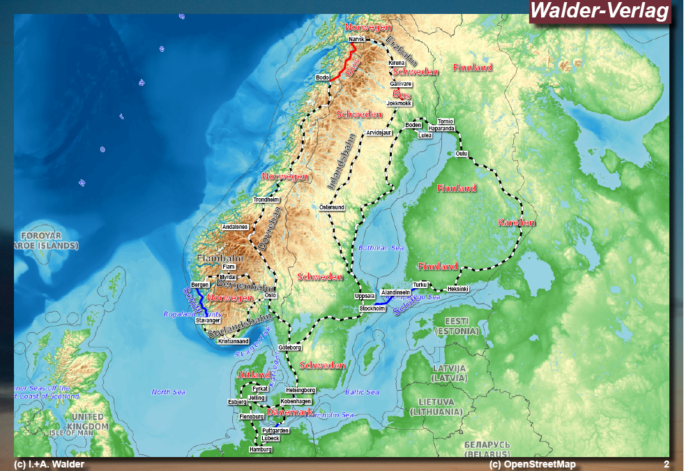 Reiseführer Bahnreise durch Skandinavien - Hamburg Hauptbahnhof
