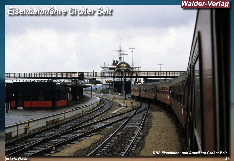 Reiseführer Bahnreise durch Skandinavien - Eisenbahnfähre Großer Belt