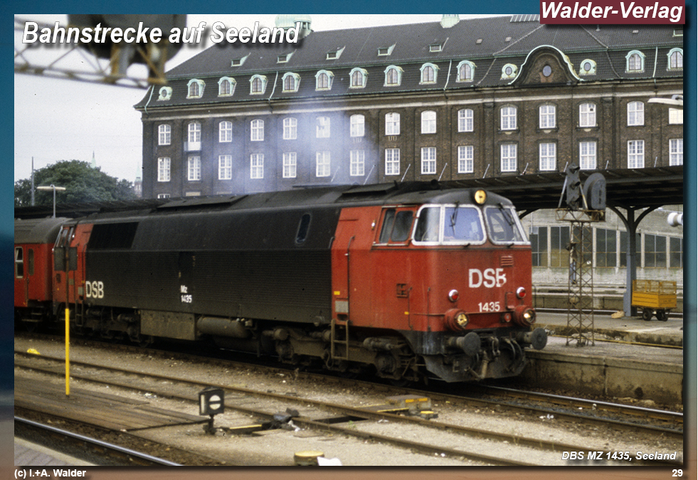 Reiseführer Bahnreise durch Skandinavien - Bahnstrecke auf Seeland