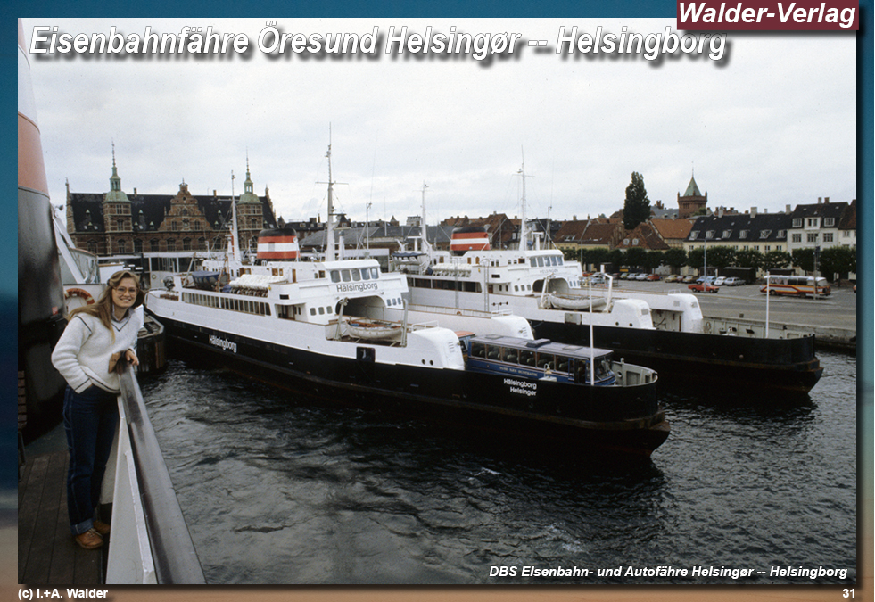 Reiseführer Bahnreise durch Skandinavien - Eisenbahnfähre Öresund