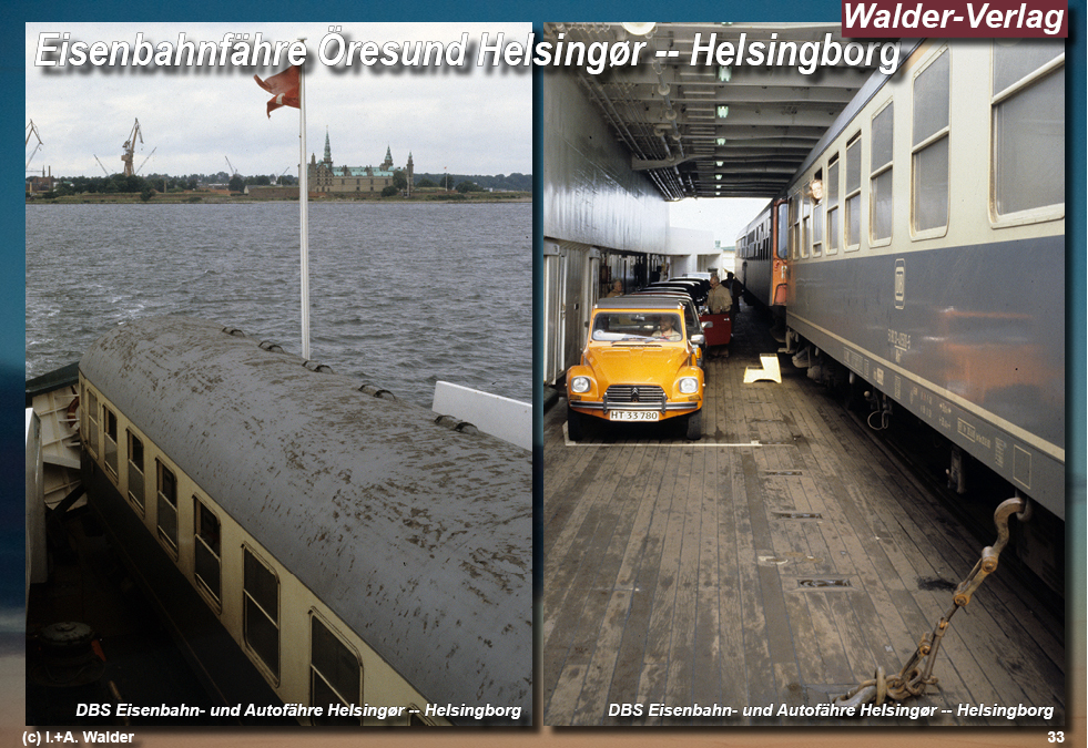 Reiseführer Bahnreise durch Skandinavien - Eisenbahnfähre Öresund