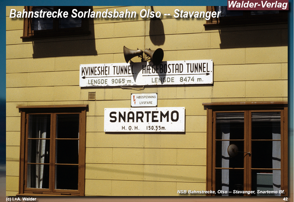 Reiseführer Bahnreise durch Skandinavien - Sorlandsbahn Oslo -- Kristiansand – Snartemo -- Stavanger