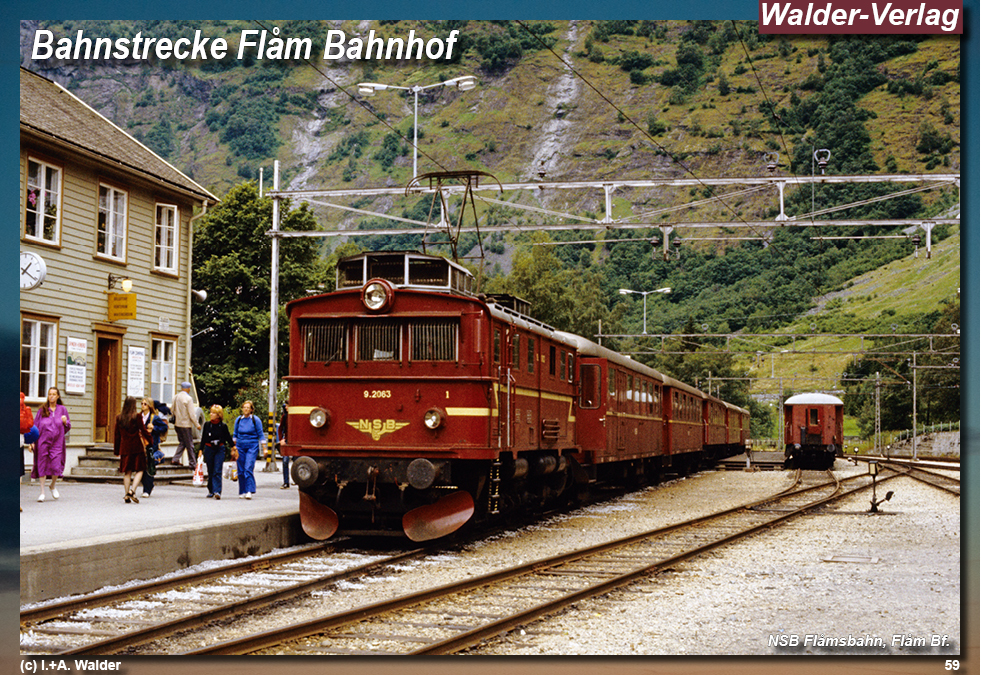 Reiseführer Bahnreise durch Skandinavien - Flåmsbana Myrdal -- Flåm