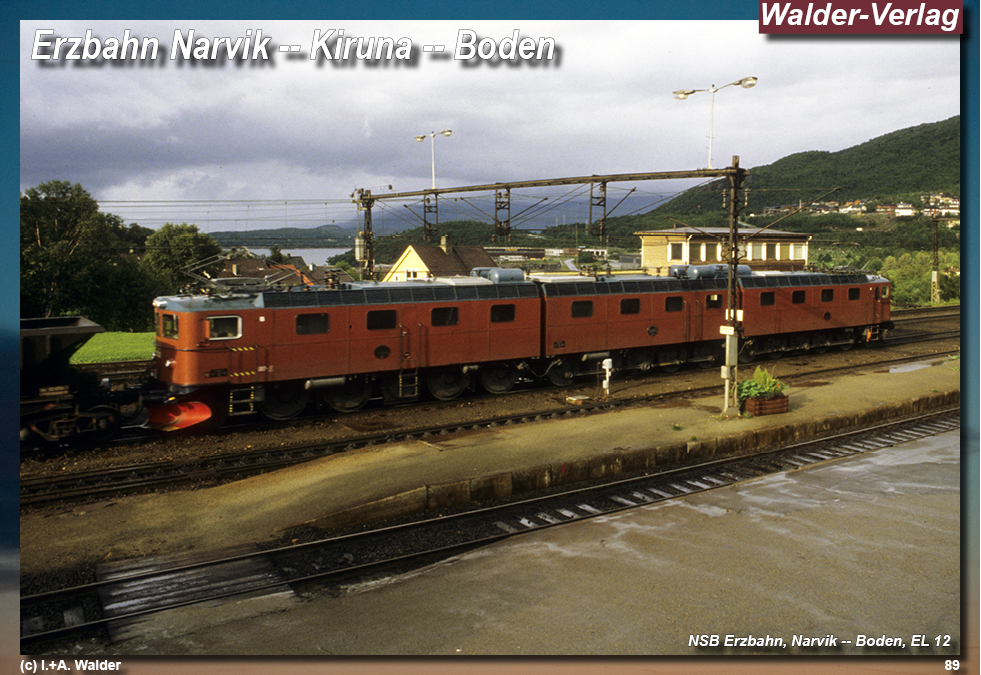 Reiseführer Bahnreise durch Skandinavien - Erzbahn Narvik – Kiruna – Gällivare
