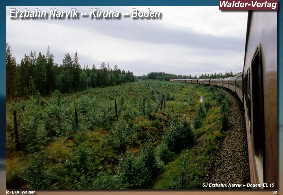 Reiseführer Bahnreise durch Skandinavien - Erzbahn Narvik – Kiruna – Gällivare