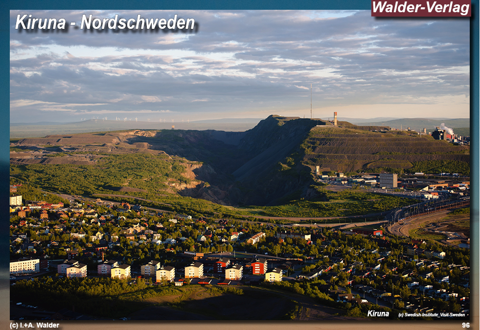 Reiseführer Bahnreise durch Skandinavien - Kiruna - Nordschweden
