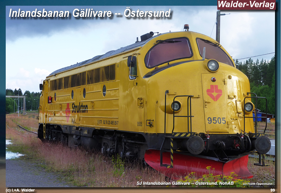 Reiseführer Bahnreise durch Skandinavien - Jokkmokk – Inlandsbanan – Östersund